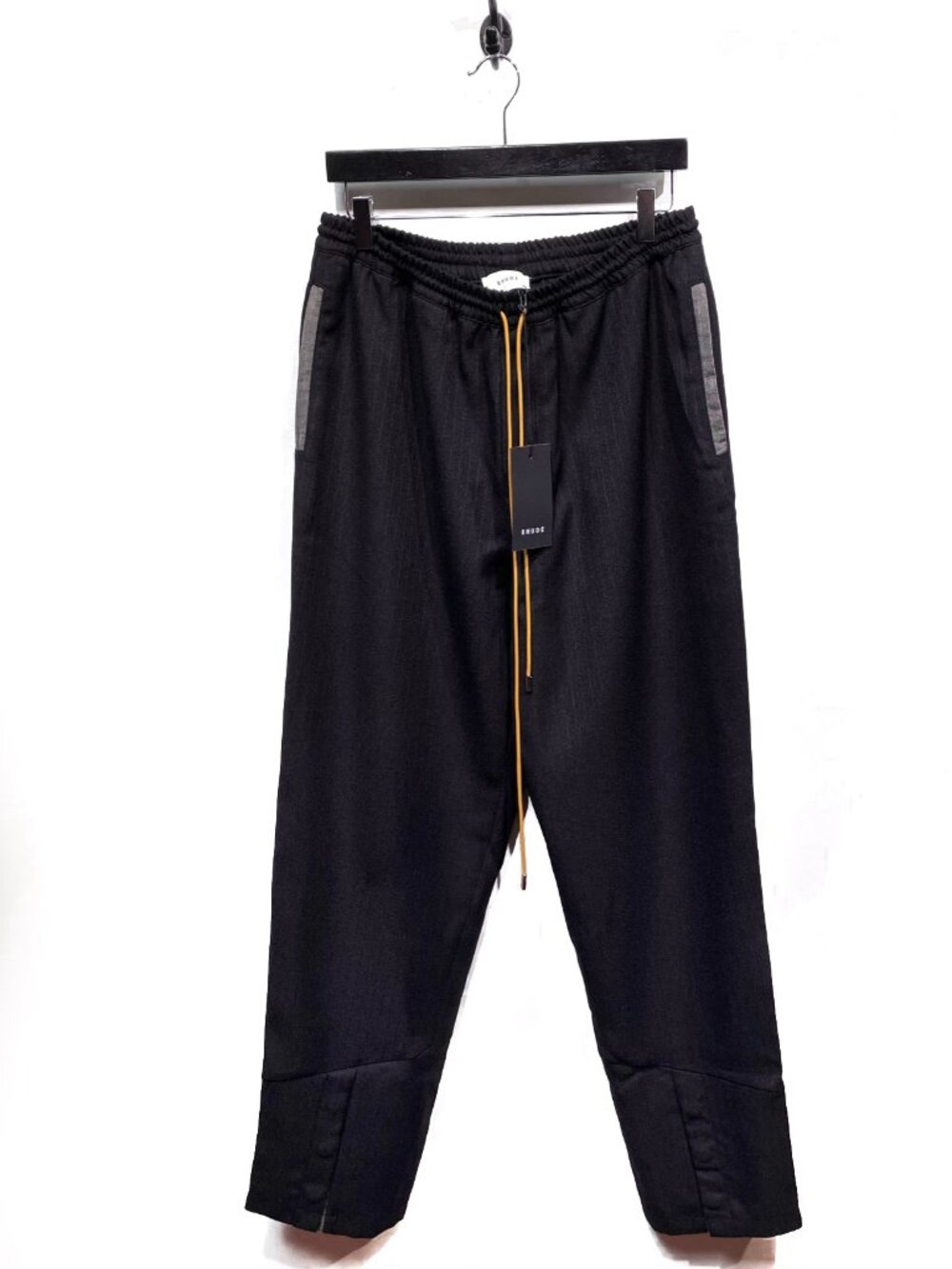 Rhude Black Striped Drawstring Suitting Lounge Pants